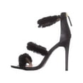 thumbnail image 3 of Womens Bebe Berdine Strappy Dress Sandals, Black Fur, 3 of 5
