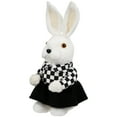 thumbnail image 5 of Northlight Girl Easter Rabbit Figurine in Checkered Dress -10", 5 of 6