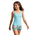 thumbnail image 2 of EliteGoogv Girls One Piece Swimsuit Printed Beachwear Summer Vacation Vacation Swimwear Sky Blue, 2 of 8