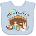 thumbnail image 3 of Inktastic Merry Christmas Cute Nativity Scene Boys or Girls Baby Bib, 3 of 4