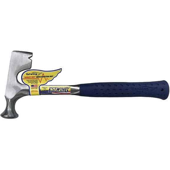 Estwing Drywall Hammer - 14 oz Wall Board Tool with Milled Face & Shock Reduction Grip - E3-11