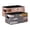 Bear Faces Adorable Hedgehogs, variant on Felt Storage Bins 2-Pack Foldable Space-Saving Organizer For Home Office Bunnies Bees Honeycomb