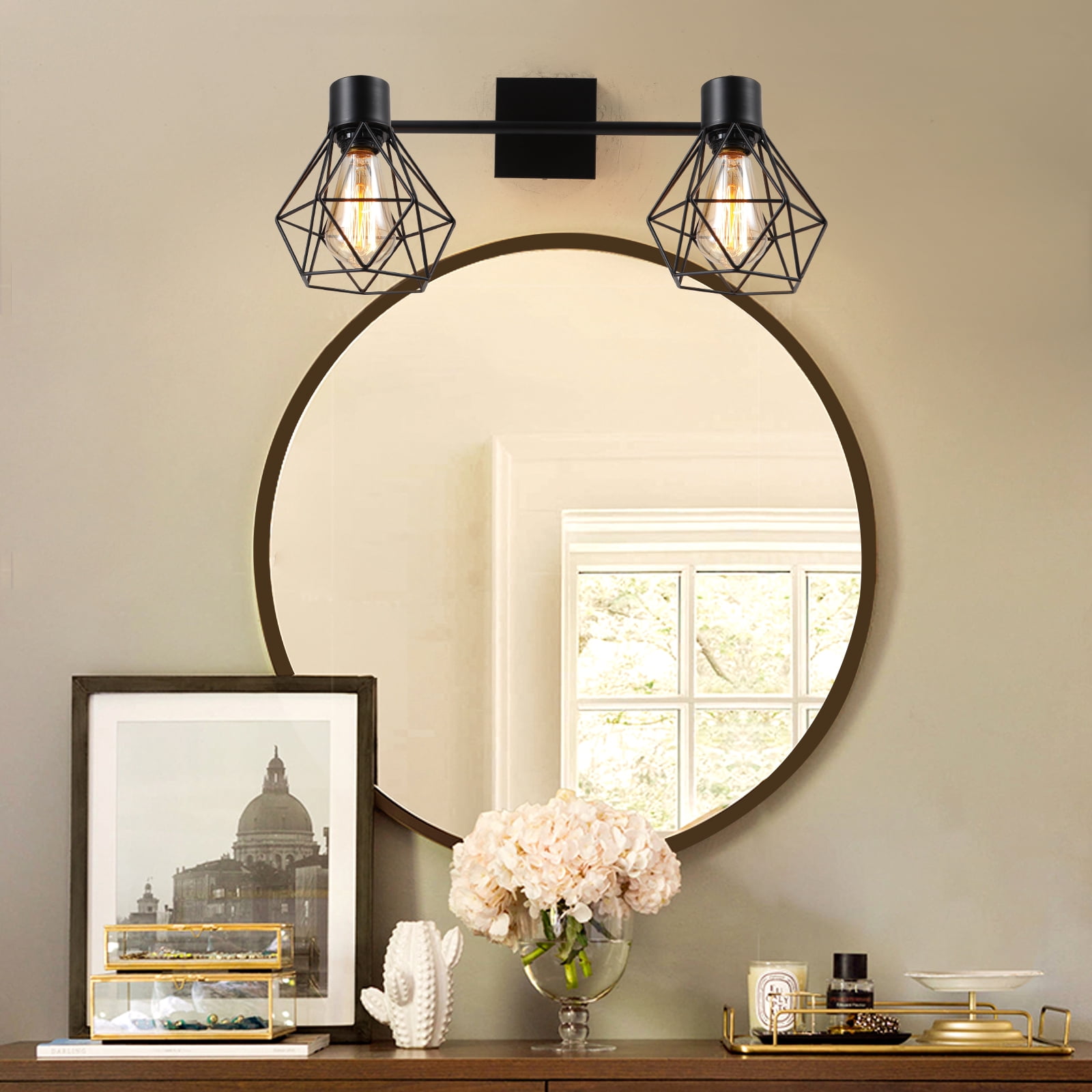 SEEBLEN 15.2" Dimmable Adjustable 2-Light Hallway Ceiling Flush Mount Light