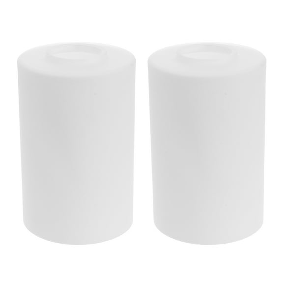 Howooi 2Pcs Glass Lamp Shade Cylinder Shade for Floor Lamp Pendant Light Chandelier