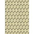 thumbnail image 1 of Ahgly Company Indoor Rectangle Patterned Dark Green Novelty Area Rugs, 2' x 5', 1 of 6