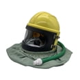 thumbnail image 4 of Casco para chorro de arena Casco para chorro de arena con alimentación de aire Cubierta protectora para hombros con suministro de aire y tubo de, 4 of 8