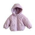thumbnail image 7 of Mitankcoo Girls Hooded Quilted Jacket Full Zip Padded Coat with Pockets Lightweight Warm Winter Outerwear 1-10Y, 7 of 7