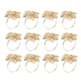 thumbnail image 2 of Ounissouiy 12 piezas de flor hueca servilletero anillo servilletero Clip fiesta boda cena familiar decoración servilleta hebilla accesorios de Mostrada Ounissouiy HA1761-00B, 2 of 6