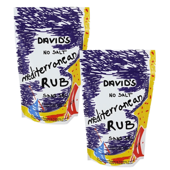 David’s Mediterranean Rub – 2 x 130g | Herb & Spice Blend for Lamb, Chicken, and Roasted Vegetables