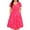 Hot Pink, variant on TIYOMI Womens Plus Size Dress Summer Black Star Elegant Dress Short Sleeve V Neck Dress Vacation Holiday Maxi Dress Casual Loose Fit Dress XL 14W 16W