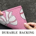 thumbnail image 6 of Pink Bows and Baseballs Pattern Door Rugs,Washable Non Slip Door Mats Indoor,Decorative Door Mats,Entry Mat Indoor for Entrance,Bedroom,Kitchen,Bathroom,16"x47", 6 of 6