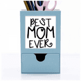 thumbnail image 1 of Best Mom Ever Words Mother's Day Desk Supplies Organizer Pen Holder Card, 1 of 3