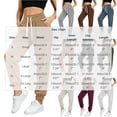 thumbnail image 3 of XuJwPNcy Women Jogger Pants Lightweight Drawstring High Waist Cinch Bottoms Trousers Workout Running Pants with Pockets(Wine,X-Large), 3 of 7