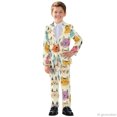 thumbnail image 3 of Whosucclay Polyester Cloth Colorful Cat Faces Boys Suit for Photograph Wedding, 2 Piece Boys Suit Set One Button Elastic Waist Non-Stretch, 3 of 10