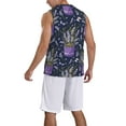 thumbnail image 2 of Naloa Lavender Flowers Basketball Jersey Reversible Men's Mesh Athletic Sports Shirts Training Practice S-4XL4X-Large, 2 of 6