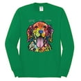 thumbnail image 2 of Wild Bobby Dean Russo Golden Retriever Is Love Dog Is Love Dog Lover Men Long Sleeve Shirt, Kelly, Small, 2 of 5