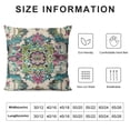 thumbnail image 5 of Qinduosi Boho Throw Pillow Covers Persian Carpet Double Sided Soft Pillow Case Cushion Cover Pillowcase for Couch Sofa Bed Decorative (Green) White, 5 of 5