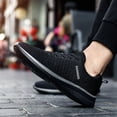 thumbnail image 7 of Mens Womens Fashion Lace Up Sneakers Unisex Slip On Knit Soft Sole Breathable Lightweight Casual Walking Shoes, 7 of 7