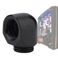 thumbnail image 1 of Brass Elbow Connector for PC Water Cooling, Easy Installation,Elbow Connector 360 Rotatable, with Soft Silicone , Prevents Water Leakage, Durable and Reliable, 1 of 8