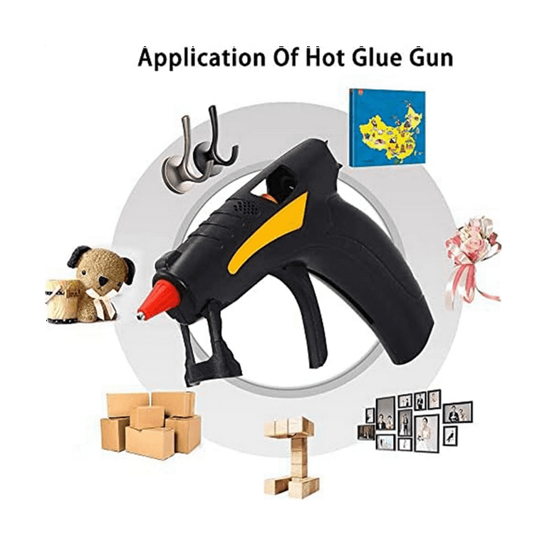 Cordless Hot Glue-, Wireless USB Rechargeable Hot Melt Glue- with 10 Pcs  Glue Sticks for Arts, Home Repairs 