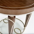 thumbnail image 5 of Michael Amini Villa Cherie Wood & Glass End Table in Hazelnut Brown, 5 of 6