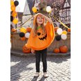 thumbnail image 5 of RUINIXCW Kids Toddler Baby Halloween Pumpkin Costumes Boys Girls Cute Pumpkin Cloak Hooded Cape Poncho Toddler Cosplay Party Clothes, 5 of 9