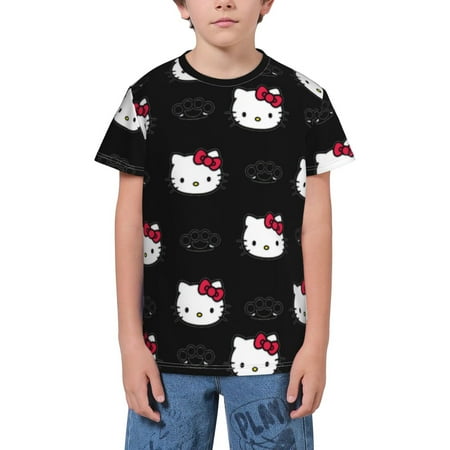 

Hello Kitty Teenagers Gifts For Teen Boys & Girls Short Sleeve Classic Fit T-Shirt，Sizes Xs-Xl