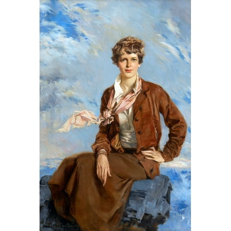 Amelia Earhart Town and Country cover February 1 1933  Art by Howard Chandler Christy  Amelia Mary Earhart was an American aviation pioneer and author Earhart was the first female aviator to fly