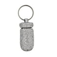 thumbnail image 5 of Bling Pill Container Portable Pill Bottle Case Waterproof Travel Medicine Box Crystal Mini Pill Holder Storage With Keychain For Outdoor, 5 of 5