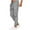 Gray, variant on Wyobmus Men's Plaid Athletic Pants Checkered Sweatpants Casual Drawstring Waist Ankle Binding Sweat Pants White