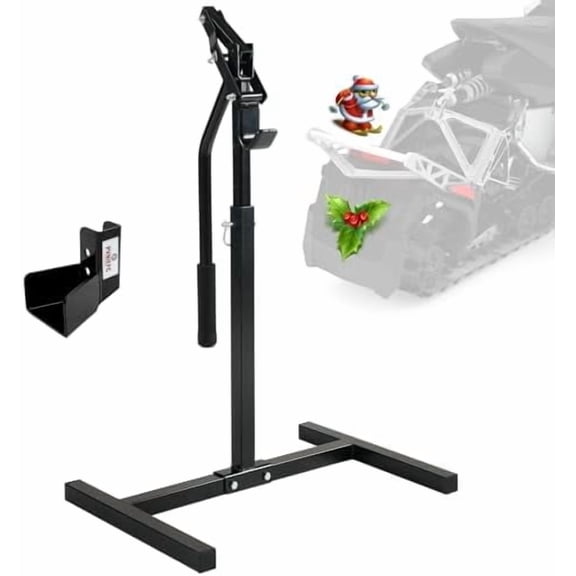 Snowmobile Lever Lift Stand with Handlebar Cup, 33-1/4" Max Height Fits Most Snowmobiles, 2000 lbs. Lift Capacity