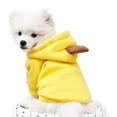 thumbnail image 3 of HONGLIN Yellow Banana Dog Sweater Warm Winter Pet Clothes Soft Knit Pullover for Small Dogs Puppy Cold Weather Coat, Size L, 3 of 5