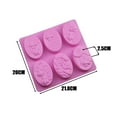 thumbnail image 5 of Huayishang Cake Pop Mold Hqd-668 Bee Festival Six-Hole Diy Soap Mold Cake Mold, Kitchen Essentials Clearance Sale Pink, 5 of 6