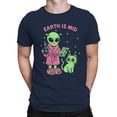 thumbnail image 2 of Alien Morning Routine Humor Design Men's T-shirt, 2 of 3