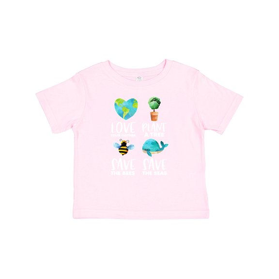 Inktastic Earth Day Plant a Tree Save the Bees Save the Seas Love Your Mother Earth Boys or Girls Baby T-Shirt