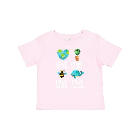 

Inktastic Earth Day Plant a Tree Save the Bees Save the Seas Love Your Mother Earth Gift Baby Boy or Baby Girl T-Shirt