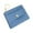 Blue, variant on Women Coin Purses Snap Fastener Zip up Solid Color Simplicity Leather Wallet Pink