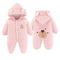 thumbnail image 2 of TAIAOJING Unisex-Baby Bear Bunting Warm Girls Boys Winter Coat Romper Outwear Jumpsuit Baby Cute Girls Coat&jacket 9-12 Months, 2 of 4