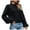 Black, variant on LYXSSBYX Women Fall Sweaters for Women 2022 Hot Sale Clearance Short Long Sleeve Wide Sleeve Fashionable Knit Sweater