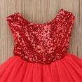 thumbnail image 3 of PENGXIANG Fille Sans Manches Paillettes Robe Princesse Mesh Parti Robes, 3 of 6