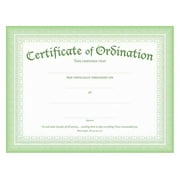 Ordination Certificate - Premium Stock, Foil Embossed (Pk of 6)