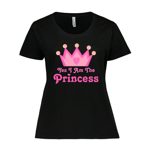 Inktastic Yes I Am the Princess Crown Women's Plus Size T-Shirt