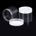 thumbnail image 3 of Empty 12-Pack Transparent Plastic Storage Spice Jar Wide Mouth Plastic Container with Lid for Beauty Products, DIY Mucus Manufacturing or Other Uses, 3 of 5