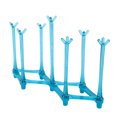 thumbnail image 2 of MesaSe Cup Rack,Retractable Cup Drying Rack, Drinking Glass and Sports Bottle Drainer Stand, Plastic Bag Dryer and Mug Tree with Non-Slip Bottom for Kitchen Countertop Cup Organizer(Blue), 2 of 5