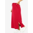 thumbnail image 3 of Woman Within Plus Size Petite Sport Knit Side-Slit Skirt, 3 of 6