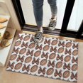 thumbnail image 2 of Brown Footballs and Bows Pattern Door Rugs,Washable Non Slip Door Mats Indoor,Decorative Door Mats,Entry Mat Indoor for Entrance,Bedroom,Kitchen,Bathroom,20"x32", 2 of 6