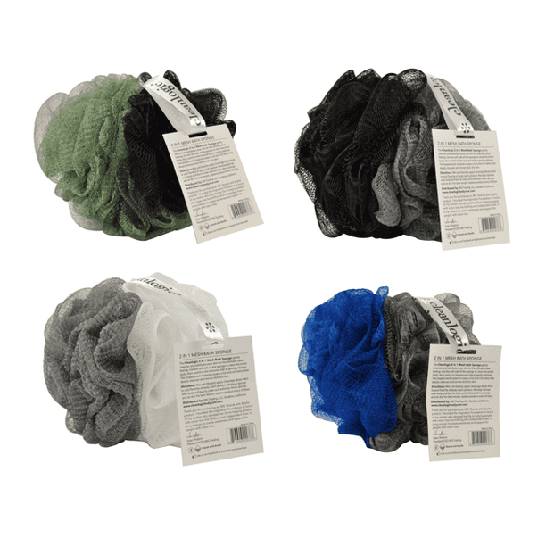 Cleanlogic 2 in 1 Mesh Bath Sponge (Pack of 4)