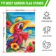 thumbnail image 4 of Bandera de jardín KIMPUDSEN Summer Tropical Parrot, 70 x 100 cm, doble, 4 of 7