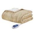 thumbnail image 5 of Woolrich Heated Plush to Berber Throw, 60x70", Tan, 5 of 9