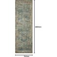 thumbnail image 2 of Loloi Magnolia Home by Joanna Gaines x Banks BAN-01 Collection Machine Washable Ocean/Spice 2'-6" x 7'-6" Runner Rug, 2 of 8